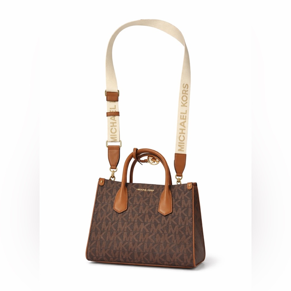 Michael Kors Brown and Tan Satchel
